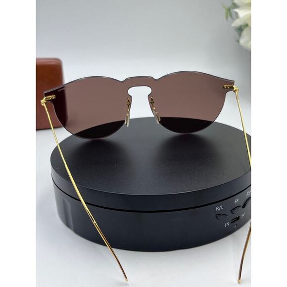 Illestiva Womens Leonard
Mask Round‎ Frame Gold Tone
Mirrored Sunglasses Brown main image 6